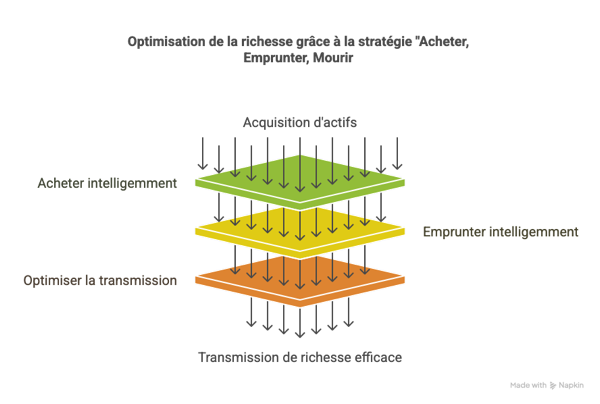 La stratégie révolutionnaire _Acheter, Emprunter, Mourir_ - visual selection.