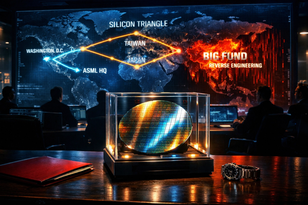 Geopolitical silicon war room.